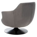 SAFAVIEH Couture Citine Fauteuil d'appoint pivotant en velours - 31.1 l x 32.3 L x 29.5 H - 31.1 l x 32.3 L x 29.5 H