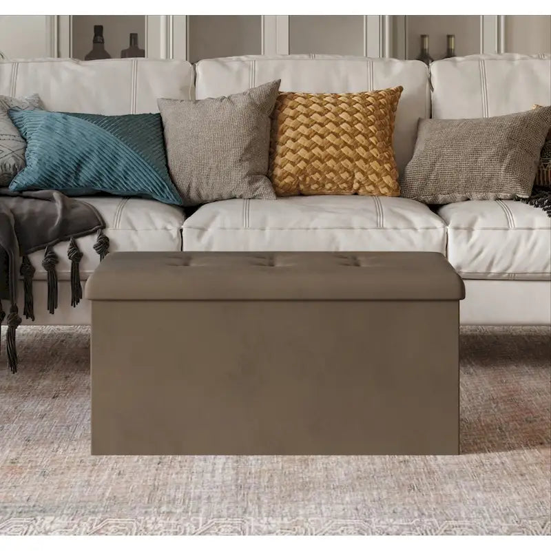 Florence Upholstered Folding Storage Bench
