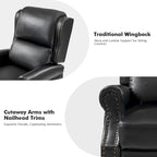 Fauteuil inclinable manuel en similicuir végétalien Terri par HULALA HOME