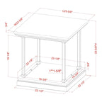 Marcin Transitional 24-inch 1-Shelf Side Table by Furniture of America