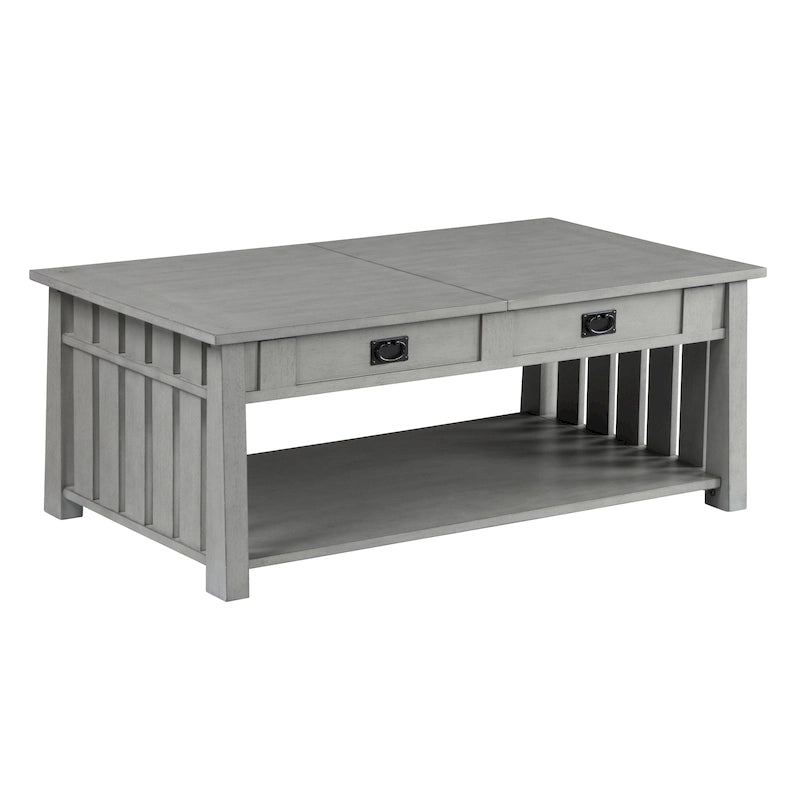 DH BASIC Mission 46-inch Wood Lift Top Coffee Table