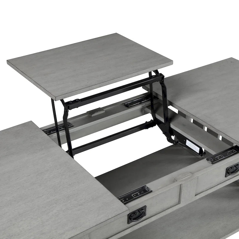 DH BASIC Mission 46-inch Wood Lift Top Coffee Table