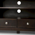 WYNDENHALL Normandy SOLID WOOD 60 inch Wide Transitional TV Media Stand For TVs up to 65 inches - 60 x 16.5 x 24