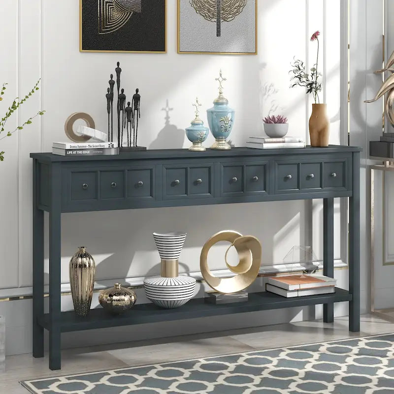 Rustic Entryway Console Table