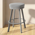 Taburete giratorio con asiento acolchado