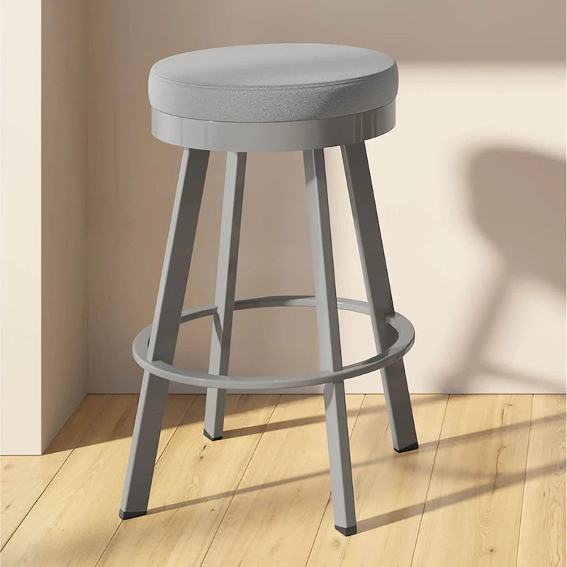 Taburete giratorio con asiento acolchado