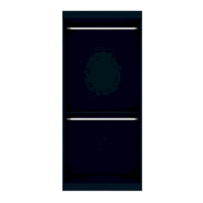 Placard de garde-robe moderne double à suspendre ouvert Manhattan Comfort Mulberry 35,9 avec 2 tringles de suspension