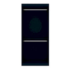 Manhattan Comfort Mulberry 35.9 Open Double Hanging Modern Wardrobe Closet with 2 Hanging Rods