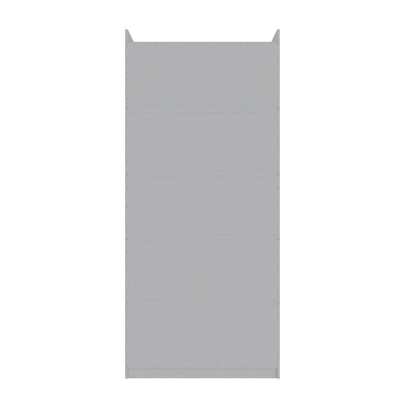 Manhattan Comfort Mulberry 35.9 Open Double Hanging Modern Wardrobe Closet with 2 Hanging Rods