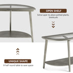 COSIEST Champagne Round Solid Wood Tempered Glass Coffee Table