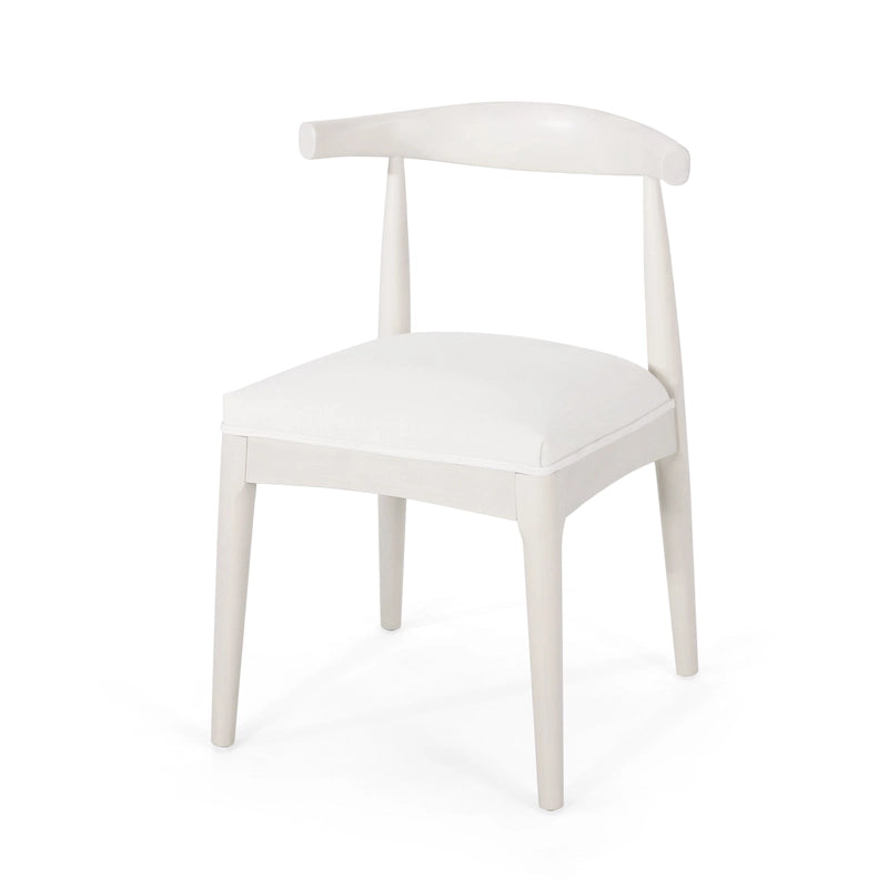 Cortina Fabric and Rubberwood Dining Chairs (Set of 2) by Christopher Knight Home