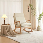 39.37 W High-Back Dual-Use Upholstered Rocking Chair/Accent Chair