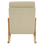 Fauteuil à bascule/fauteuil d'appoint rembourré double usage à dossier haut 39,37 W