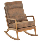 Fauteuil à bascule/fauteuil d'appoint rembourré double usage à dossier haut 39,37 W