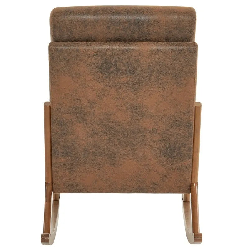Fauteuil à bascule/fauteuil d'appoint rembourré double usage à dossier haut 39,37 W