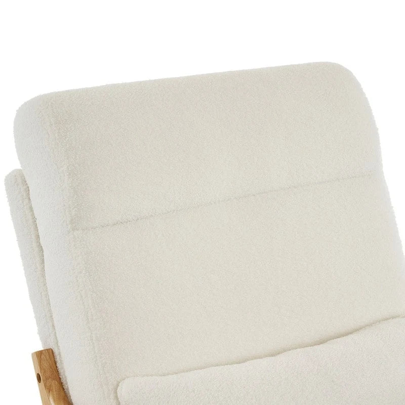 Fauteuil à bascule/fauteuil d'appoint rembourré double usage à dossier haut 39,37 W