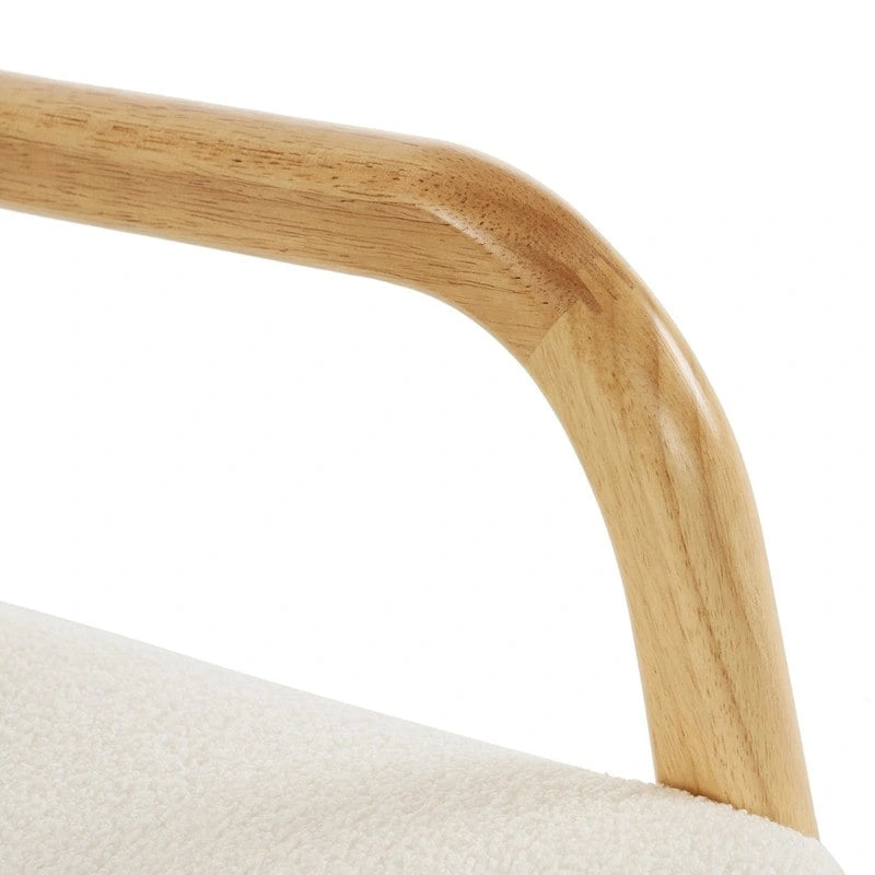Fauteuil à bascule/fauteuil d'appoint rembourré double usage à dossier haut 39,37 W