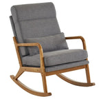 Fauteuil à bascule/fauteuil d'appoint rembourré double usage à dossier haut 39,37 W