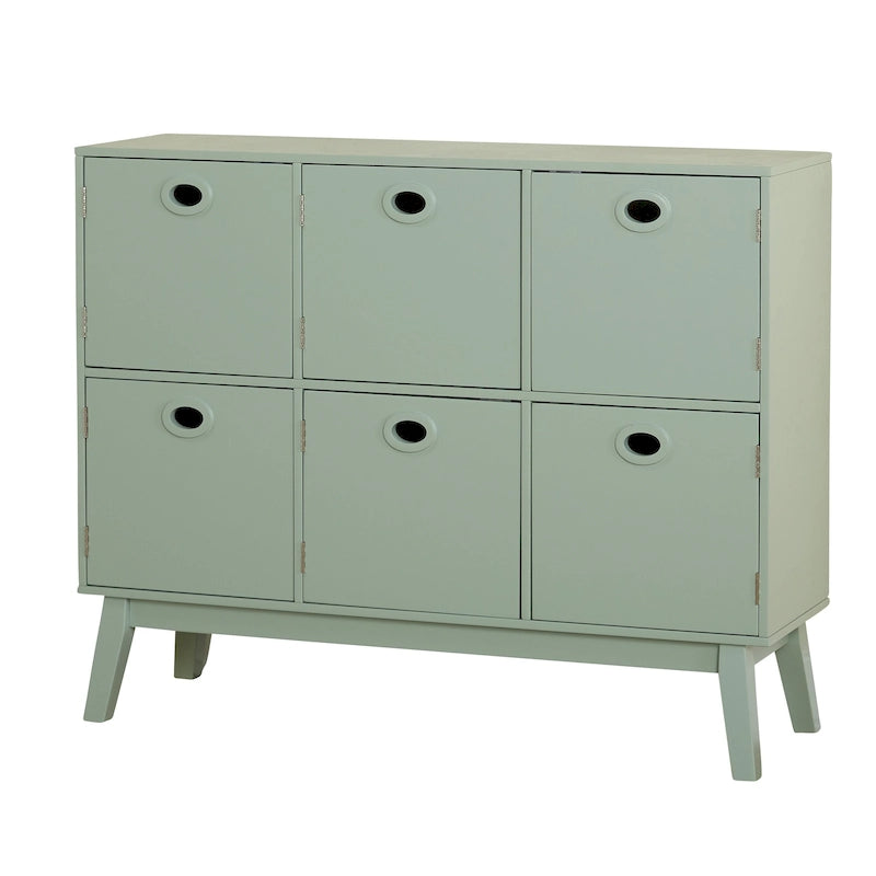 Simple Living Jamie Mid-Century Modern 6-door Storage Cabinet