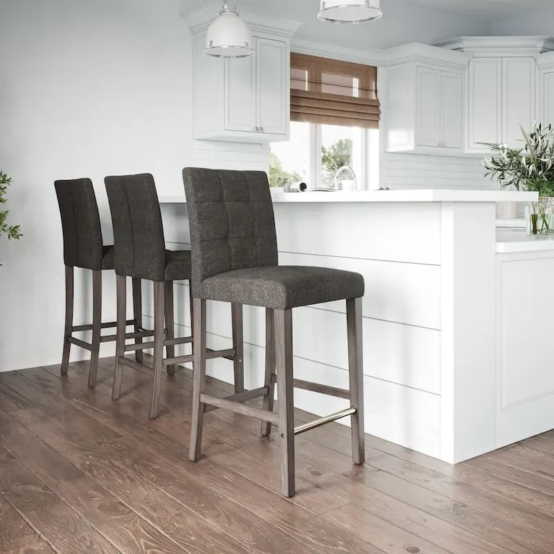 Leila Upholstered 31 Bar Height Barstool