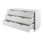 Manhattan Comfort Granville 55.07 Modern Double Wide 6 Drawer Dresser