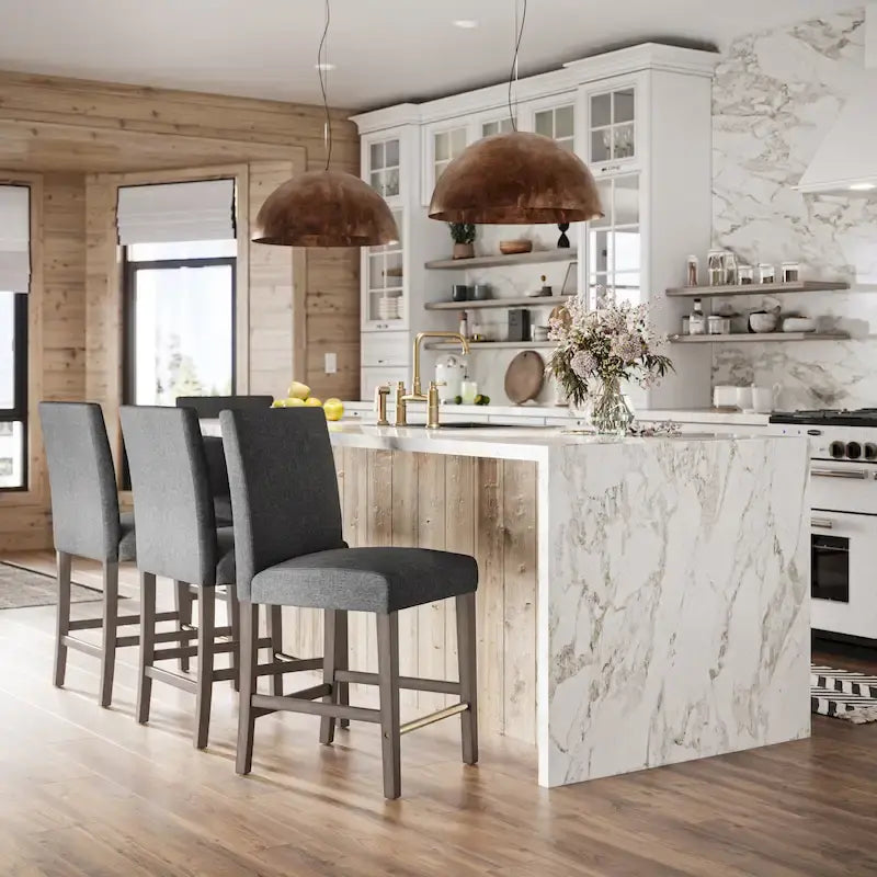 Laura Upholstered 25 Counter Height Bar Stool