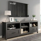 70 inch TV Stand for TVs up to 80 with Drawers Adjustable Shelves