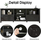70 inch TV Stand for TVs up to 80 with Drawers Adjustable Shelves