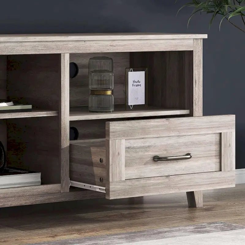 70 inch TV Stand for TVs up to 80 with Drawers Adjustable Shelves
