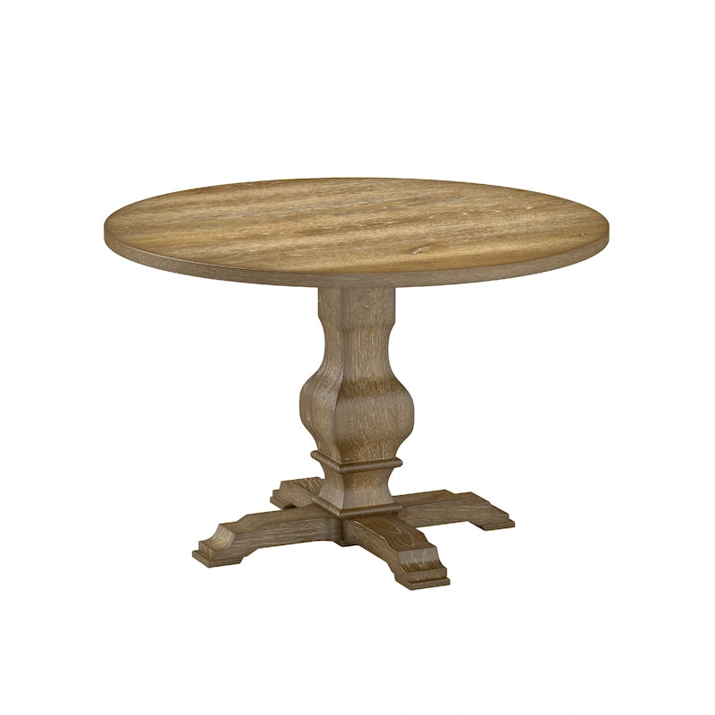 Table de salle à manger ronde avec pied central Roundhill Furniture Havre - N/A