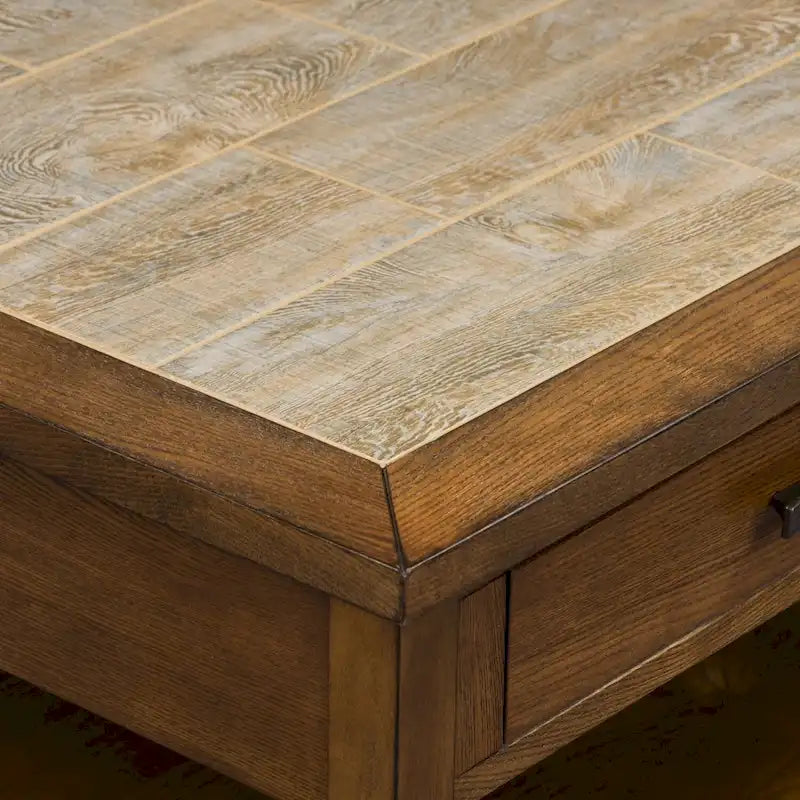 Ensemble 3 pièces Mesa Valley Tobacco (1 table basse, 2 tables d'appoint)
