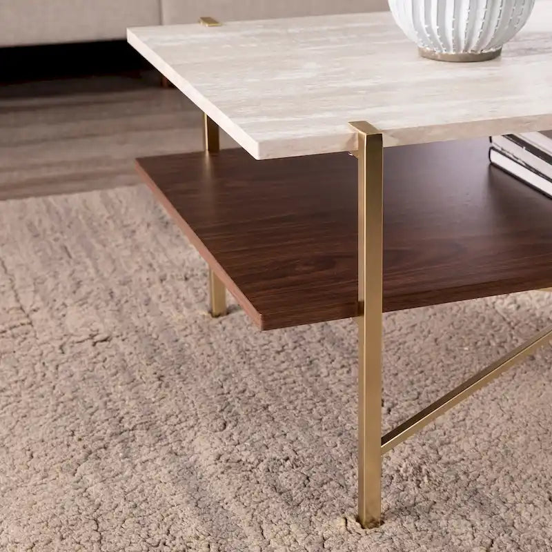 SEI Furniture Aldea Rectangular Coffee Table w/ Storage
