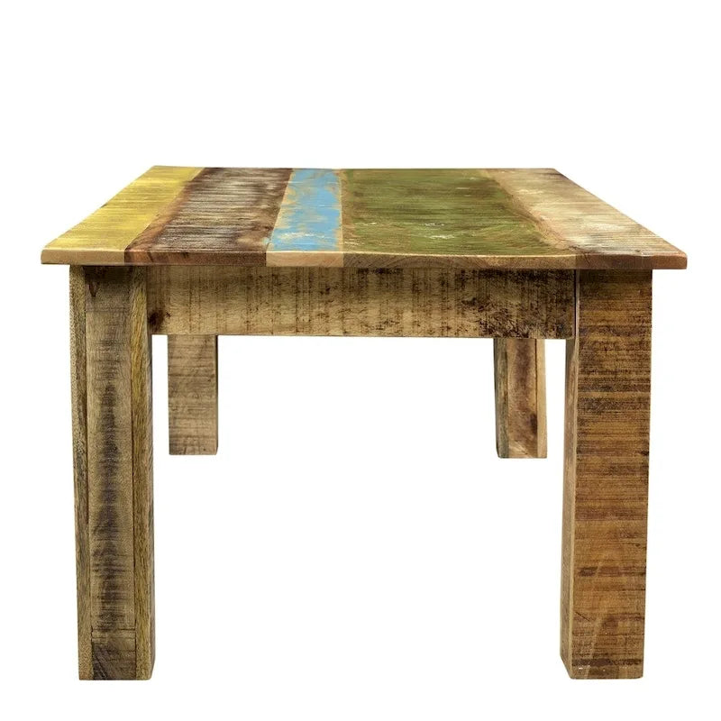 Mesa de centro de madera maciza de mango - 46 x 25.5 x 18