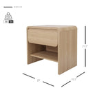 Delmare KD Side/End Table with 1 Drawer