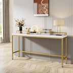 Table console extra longue de 70,9 po, table étroite pour entrée derrière le canapé