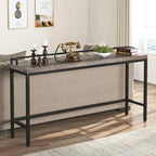 Table console extra longue de 70,9 po, table étroite pour entrée derrière le canapé