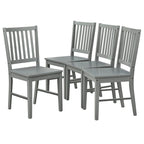 Chaises de salle à manger en bois massif à lattes Simple Living (lot de 4)