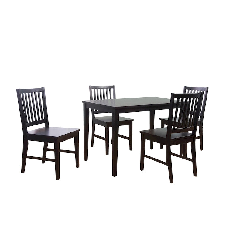 Chaises de salle à manger en bois massif à lattes Simple Living (lot de 4)
