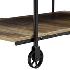 Hyssop Farmhouse 24-inch Steel 1-Shelf End Table by Furniture of America
