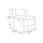 Relax A Lounger Porter Microfiber Manual Recliner by iLounge