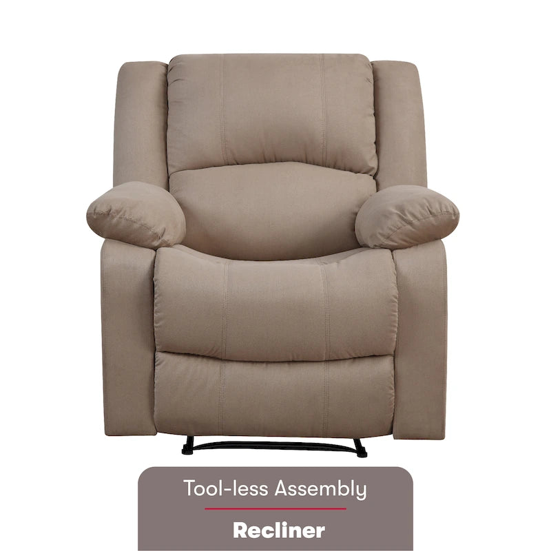 Relax A Lounger Porter Microfiber Manual Recliner by iLounge