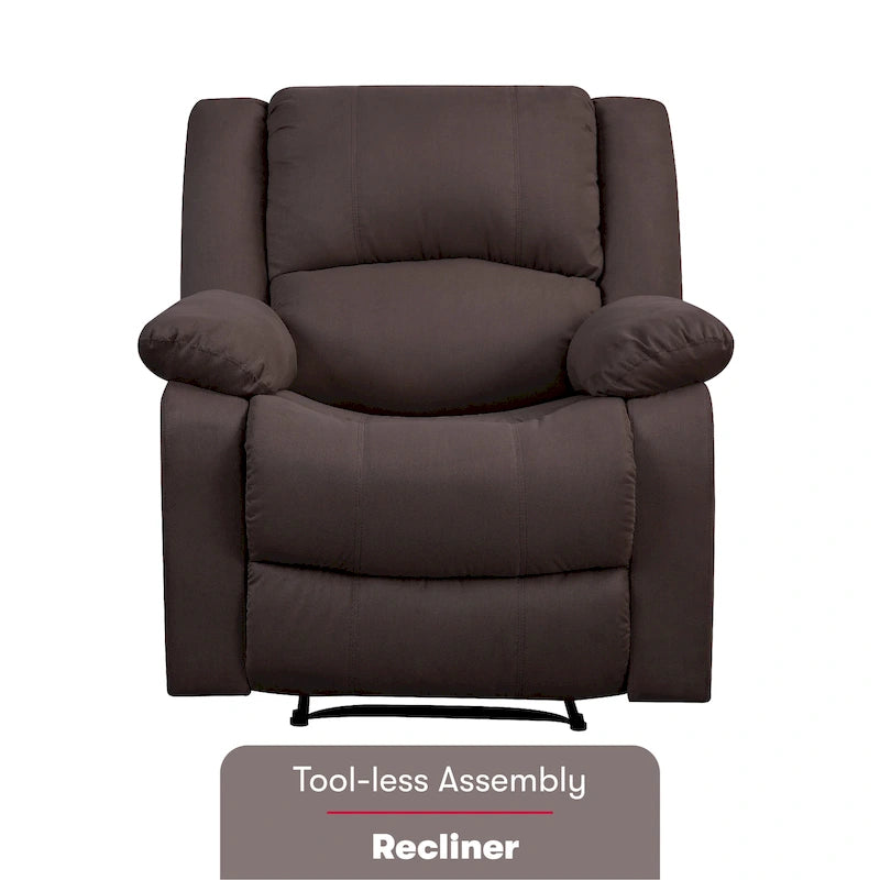 Relax A Lounger Porter Microfiber Manual Recliner by iLounge