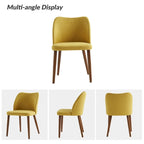 Melisa Upholstered Solid Wood Dining Chair Set of 2 by HULALA HOME