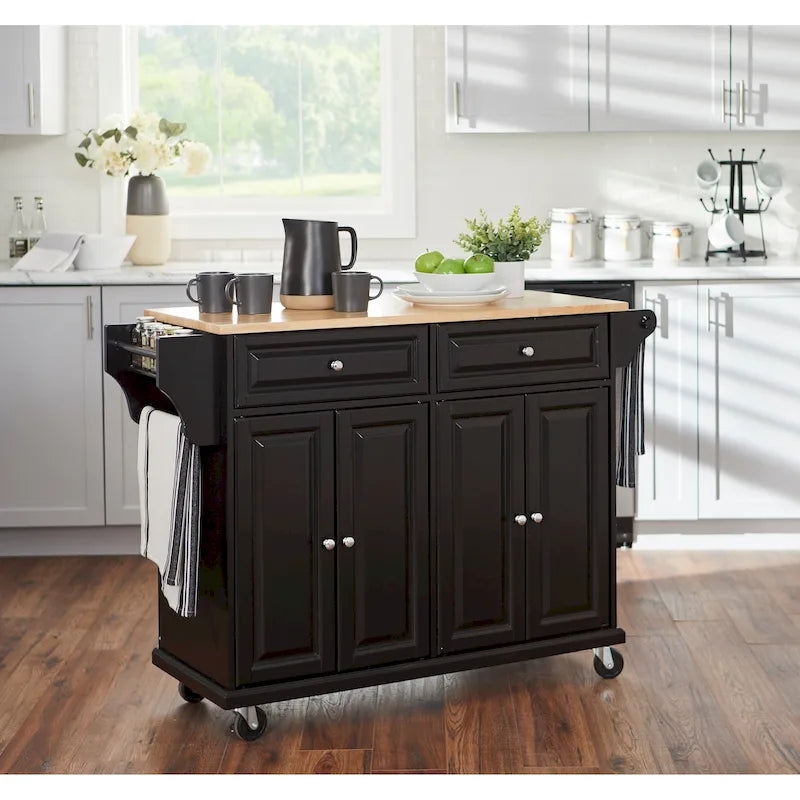 Simple Living Georgia Rolling Kitchen Cart
