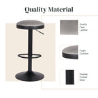 Tabouret de bar pivotant sans dossier Juno Gaslift, lot de 2