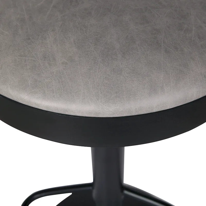 Tabouret de bar pivotant sans dossier Juno Gaslift, lot de 2