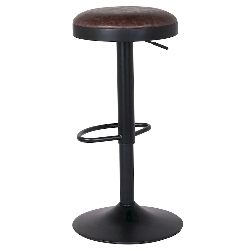 Tabouret de bar pivotant sans dossier Juno Gaslift, lot de 2