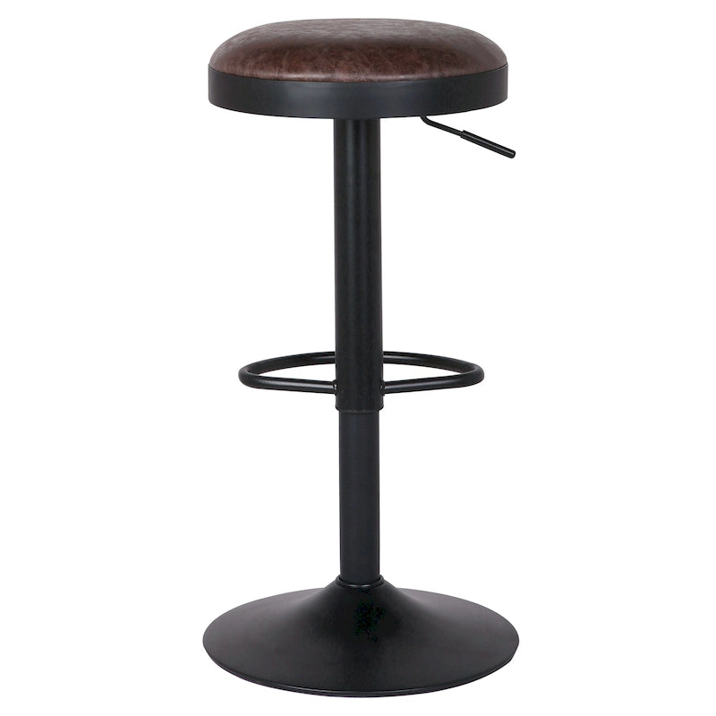 Tabouret de bar pivotant sans dossier Juno Gaslift, lot de 2