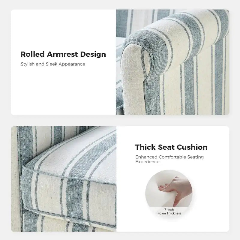 Fauteuil à bascule pivotant Georg en tissu confortable à motif floral avec accoudoirs arrondis, lot de 2, par HULALA HOME