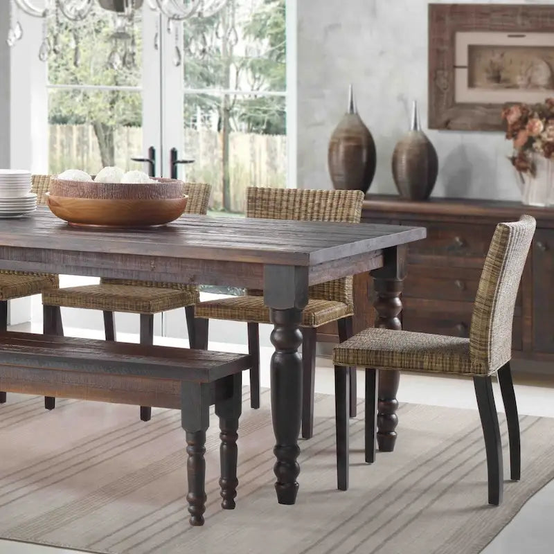 Grain Wood Furniture Valerie 63-inch Solid Wood Dining Table